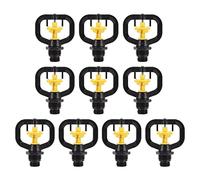 Refazione rotante Restizio ugello farfalla Sprinkler di irrigazione del giardino in plastica premium G1/2 G3/4 maschio 10pc set per serra e prato