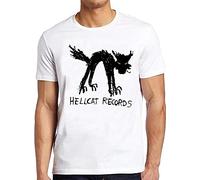 refeng Vinyl Records T Shirt Seattle Record Store Music Cat Hellcat Cool Tee 38 White S