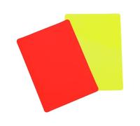 Referee Penalty Cards Multifunctional - Reusable Football Red Yellow Cards | 2pcs Reusable Multifunctional for Football Games Sport Competitions | School Stadium Matches Or Sports Coaches Referees Set