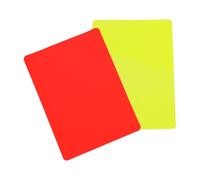 Referee Penalty Cards - Set di 2 carte da gioco per carte di credito, set da 2 pezzi, set multifunzione per calcio, partite scolastiche