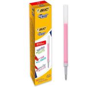 BIC Gel-ocity Illusion Cartucce Penna Gel Cancellabile Punta Media (0,7 mm) - Rosse, Scatola Da 12