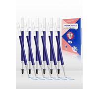Refil per penna gel blu 0,5mm - Compatibili con Legami Lovely Friends e Pilot G2-05 - 12 ricambi per mina - Scorta scrivere - Inchiostro indelebile