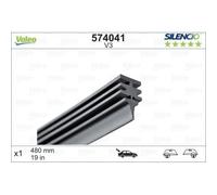 Refil Spazzola Tergicristallo Valeo 574041 Silencio Conventional Single per