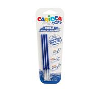Refill penne cancellabili Carioca OOPS 0,7 mm in blister da 3 pz blu 43041/02