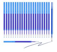 Refill per Penna Gel Cancellabile, 30 Ricariche per penna gel cancellabile compatibile anche con Legami punta 0,5. bullet stick per scritturaa scuola, su tessuto e pelle termo-cancellabil (blu)