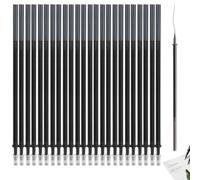 Refill per Penna Gel Cancellabile, 30 Ricariche per penna gel cancellabile compatibile anche con Legami punta 0,5. bullet stick per scritturaa scuola, su tessuto e pelle termo-cancellabil (nero)