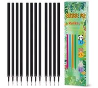 Refill per Penna Gel Cancellabile,compatibili con Legami,12 Pezzi, Altezza 13 cm, Inchiostro Termosensibile, Punta 0,7 mm, Particolarmente adatto per la scuola e la vita quotidiana (Nero)