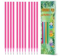 Refill per Penna Gel Cancellabile,compatibili con Legami,12 Pezzi, Altezza 13 cm, Inchiostro Termosensibile, Punta 0,7 mm, Particolarmente adatto per la scuola e la vita quotidiana (Rosa)