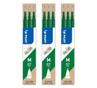 Refill a sfera Frixionball - punta 0,7mm - verde - Pilot - conf. 3 pezzi