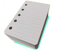 Refill Ricarica 200 Fogli Carta RIGHE 7 MM - 120gr Formato MINI 67mm x 105mm, 5-fori