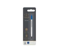Refill roller Quink standard - punta fine - metallo - blu - Parker
