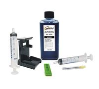 refill24 - Kit di ricarica Compatibile per cartucce d'inchiostro HP 305, 305 XL,307 nero, include clip e accessori + 250 ml di inchiostro