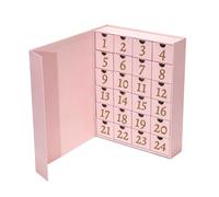 Refillable Empty DIY Reusable Countdown Christmas Calendar 24 Days | Fill with your own candies and small surprises | Sustainable holiday celebration setup | Storable festive box for annual trad