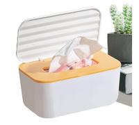 Refillable Wet Wipes Dispenser Holder Tissue Storage Box - Moist Wipe Container for Home and Travel Use | Strong Airtight Seal Design Structure, Hand Easy Pull Dispensing System, Compact Portable