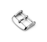 REFKIT 100pcs Fibbia for Orologio Fibbia for Orologio in Acciaio Inossidabile 304 Polacco Liscio con Barra a Molla 14MM 16MM 18MM 20MM 22MM (Size : 19mm)