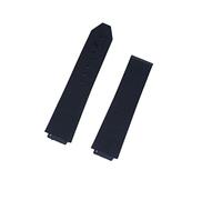 REFKIT Accessori for Orologi Cinturino in Gomma da Uomo for HUBLOT Cinturino Impermeabile in Silicone 15mm X 21mm Cinturino Sportivo da Donna Fibbia Pieghevole 18mm(Black,Black Buckle)