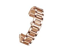 REFKIT Cinturino con estremità in acciaio inossidabile for C-artier for serie Ballon Bleu 20x12mm 18x11mm 14x8mm for cinturino da uomo W6920046 da donna (Color : Rose gold, Size : 18X11mm)
