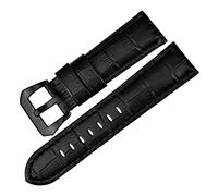 REFKIT Cinturino orologio in vera pelle 22mm 24mm 26mm Accessori orologio blu moda for cinturino orologio Panerai (Color : Black BB, Size : 24mm)