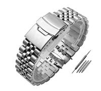 REFKIT For Skx007 for 009 for SKX175 for SKX173 Cinturino da uomo Cinturino in acciaio inossidabile da 22 mm Cinturini for orologi (Color : B-silver, Size : 20mm)