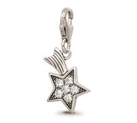 Reflection Beads Argento Rodiato Zirconia Cubica Shooting Star Click Su Perlina