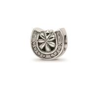 Reflection Beads Argento Sterling Antichizzato Trifoglio & Ferro Buona Fortuna