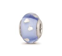 Reflection Beads Argento Sterling Blu e Argento Colore Cuori Perline di Vetro