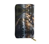 Reflection of Trees, portafoglio in pelle stampato, 19,1 x 10,4 cm, porta carte di credito, portafoglio portatile da viaggio