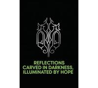 Reflections Carved in Darkness, Illuminated by Hope: 120+ Blank Black Pages Journal for Metallic, Gold & White Gel Pens - Creative Writing, Sketching, Calligraphy, Scrapbooking - 6x9 Matte FinishBlack Paper Notebook for Mindful Creativity & Gift Giving