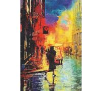 Reflections in the Rain: A Lined Art Journal Inspired by City Streets and Quiet Moments