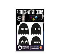 Reflective Berlin Unisex - Adulti Decals Reflex Sticker Ghost Nero, Taglia unica