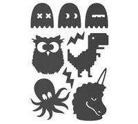 Reflective Berlin Unisex - Adulti Textilstickies Adesivi riflettenti, colore nero, taglia unica