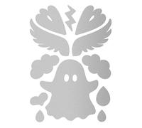 Reflective Berlin Unisex - Adulti Textilstickies Reflex Sticker Spooky Argento, Taglia unica