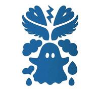 Reflective Berlin Unisex - Adulti Textilstickies Reflex Sticker Spooky Blu, Taglia unica