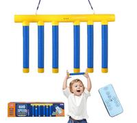 Reflective Drop Stick Challenge Game with Remote, Falling Reflex Drop Sticks Catching Game with 3 Adjustable Speeds, Hand Eye Coordination Reaction Time Training Toys for Kids (Blue - with Remote)