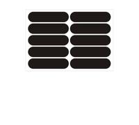 Reflective Helmet Decals, Acrylic Safety Sticker Set, 10 Piece High Visibility Night Reflector Markers and Vehicles, Adhesive Safety Accessory for Motorbike Bicycle Truck and Emergencies Equipment