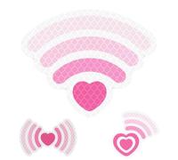 Reflective Stickers Helmet, Cartoon Love Signal, Heart Accessory Decals, Waterproof Sturdy Material, Easy Peel and Stick, Perfect for Vehicle Window Car Glass Motorcycle Decoration