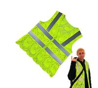 Reflective Vest Men Running Safety Gear Lightweight Breathable Jacket High-Visibility Adjustable Outdoor Night Walking Cyclists Dog Kids Women Security and Accessory
