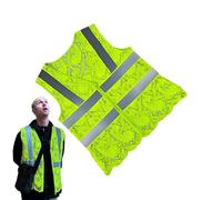 Reflective Vest Men Running Safety Gear Lightweight Breathable Jacket High-Visibility Adjustable Outdoor Night Walking Cyclists Dog Kids Women Security and Accessory