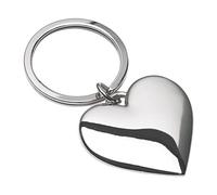 REFLECTS Portachiavi in Metallo a Forma di Cuore, Colore: Argento, 3 x 4 cm