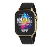 Reflex Active Amoled Series 29 Smart Watch con touch screen da 2,04", cardiofrequenzimetro, ossigeno nel sangue, impermeabile IP68, fitness tracking, cinturino nero per iOS + Android
