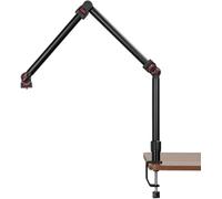 REFLEX CAMERA Braccio a braccio articolato a 3 sezioni con morsetto a C per scrivania/tubo e supporto universale per telefono da 1/4" 3/8" e 5/8" per fotocamera DSLR, microfono, luce e webcam