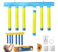 Reflex Challenge Game, Catching Sticks Game, Hand Speed Challenge Games, 3 Adjustable Speed with Remote, Reaction Test Games for Kids and Adults (Yellow)