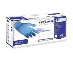 REFLEX GUANTO MONOUSO NITRILE SENZA POLVERE GR 4,9 XL 100PZ R70/XL