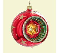 Reflex sfera montagna di Natale 6 cm 3 pezzi