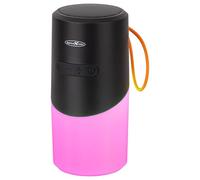 Reflexion BTX705 Altoparlante Bluetooth nero con luce LED | Scatola musicale senza fili con suono da 40 W, protezione IPX e slot MicroSD | USB-C, 3 ore di riproduzione | Compatto e portatile