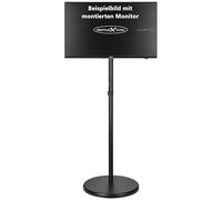 Reflexion BV05 Supporto per TV mobile | Altezza regolabile con molla a gas | Orientabile e inclinabile ± 90° | VESA 75/100 | Per 16-32 pollici | Con ruote nella base | Portata 2-10 kg | Nero