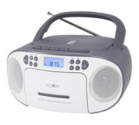 Reflexion RCR2260GR Radio CD FM AUX, CD, Cassette Grigio e bianco