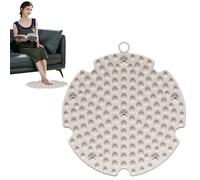 Reflexology Mat, Foot Massage Mat, Foot Massage Pad, Feet Relaxation Massage Pad, 52 cm/20.47inch Riflexology Massage Mat for Home Foot Care, Light Pink, Red and Gray