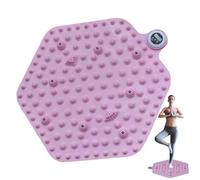 Reflexology Mat, Walking Toe Plate, Efficient Timer Function Included, 21.65x21.65 Inches Functional Feet Relaxation Tool, Foot Massage Pad for Running in Place Training