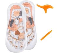 Reflexology Socks Gloves set, Acupressure Reflexology Chart Socks Gloves set with Massage Tool for Tired Relieve,for Men and Women (skin socks, men(40-45))